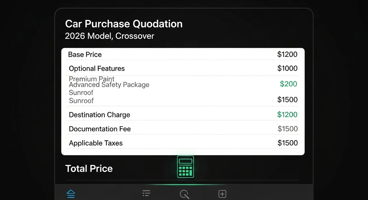 실제 구매 비용은? 2026 트렉스 크로스오버 모의견적 상세 가이드