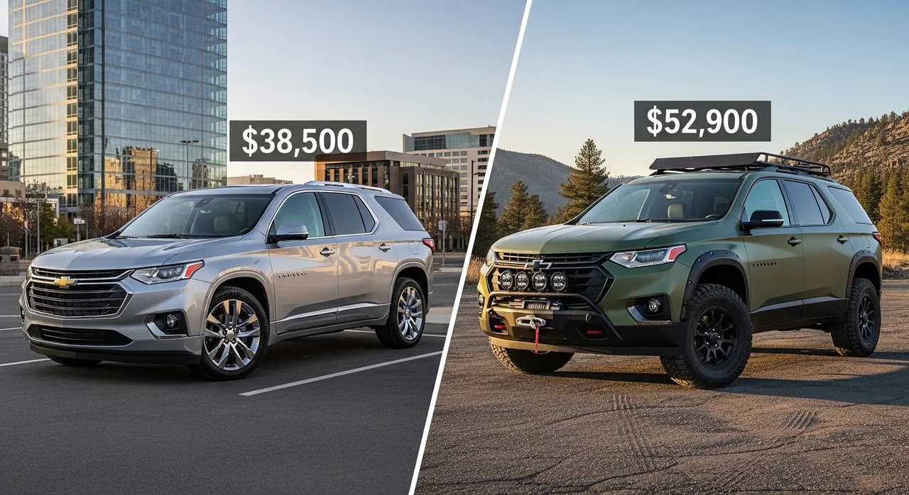 2026 쉐보레 트래버스 가격 전략 및 트림별 구성