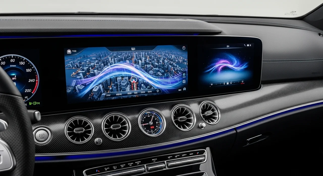 미래를 담은 공간: 2026 벤츠 E450 4MATIC 실내 디자인 해부