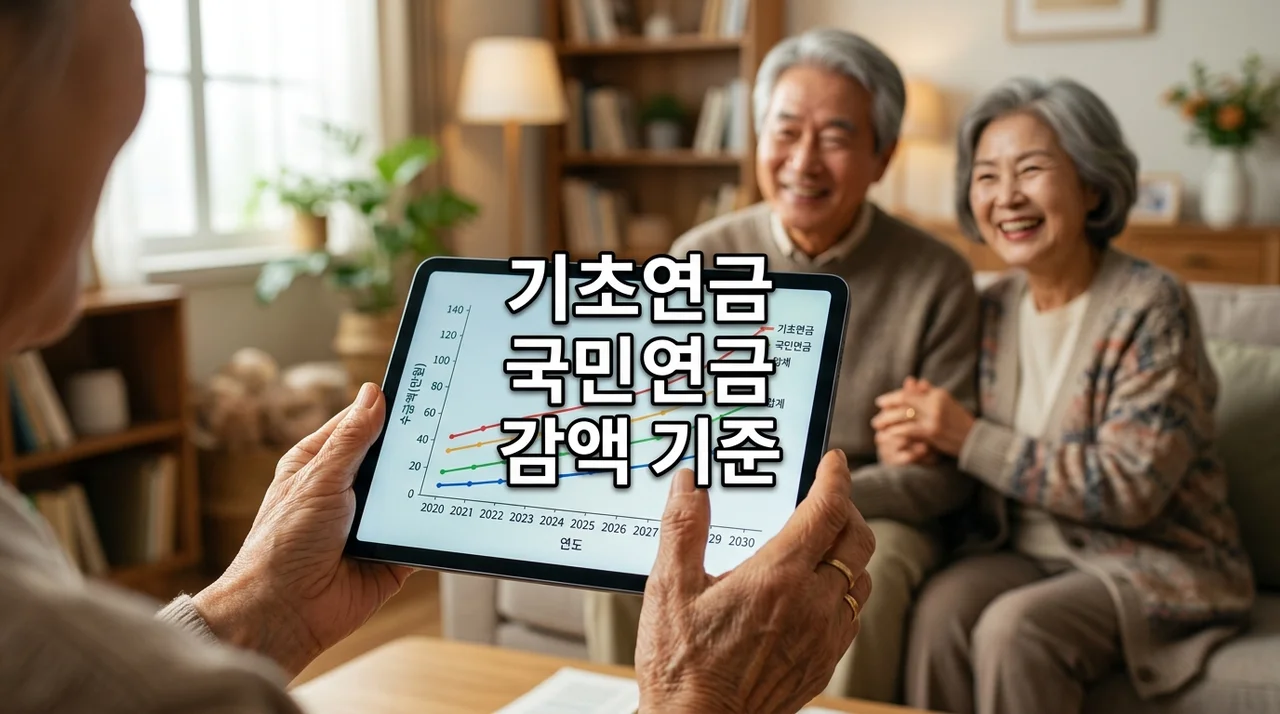기초연금 국민연금 중복 수령 감액 기준 완벽 가이드: 복지로 모의계산 방법