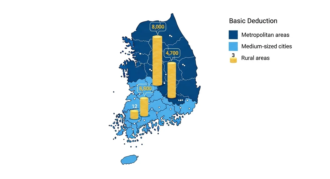 핵심 중의 핵심! 거주지별 재산 공제액 차이 완벽 해부