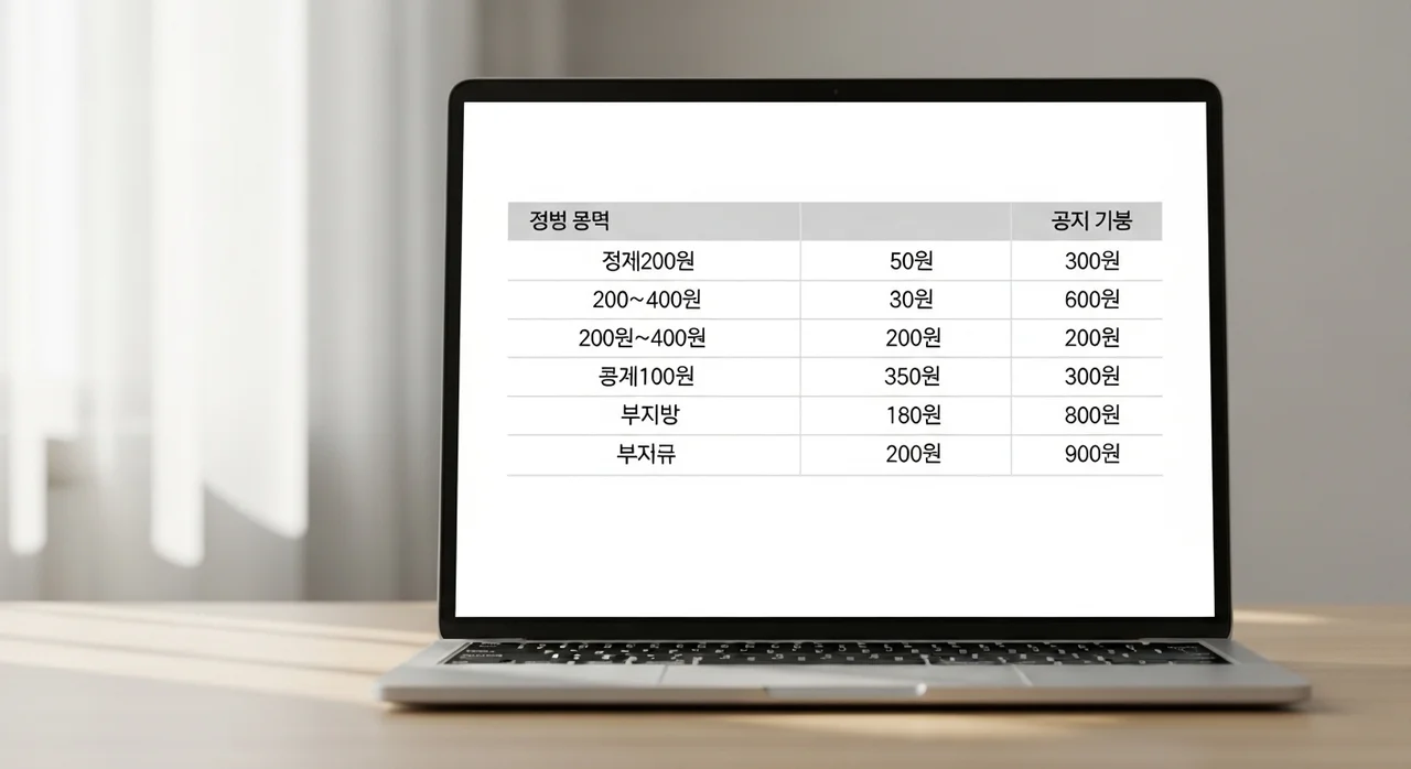 지원 대상 및 1인당 지급 금액 상세 안내