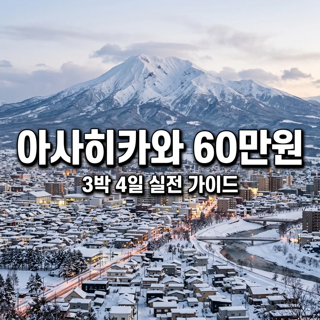 아사히카와 3박 4일 여행 경비 60만 원대? 일본 소도시 추천 및 현실적인 절약 팁