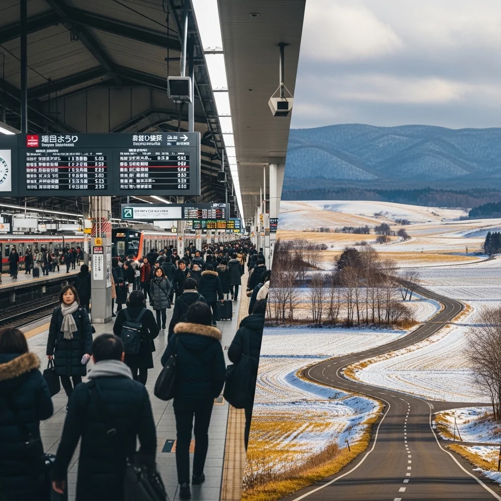 이동 효율 비교: 삿포로 입국 vs 아사히카와 입국