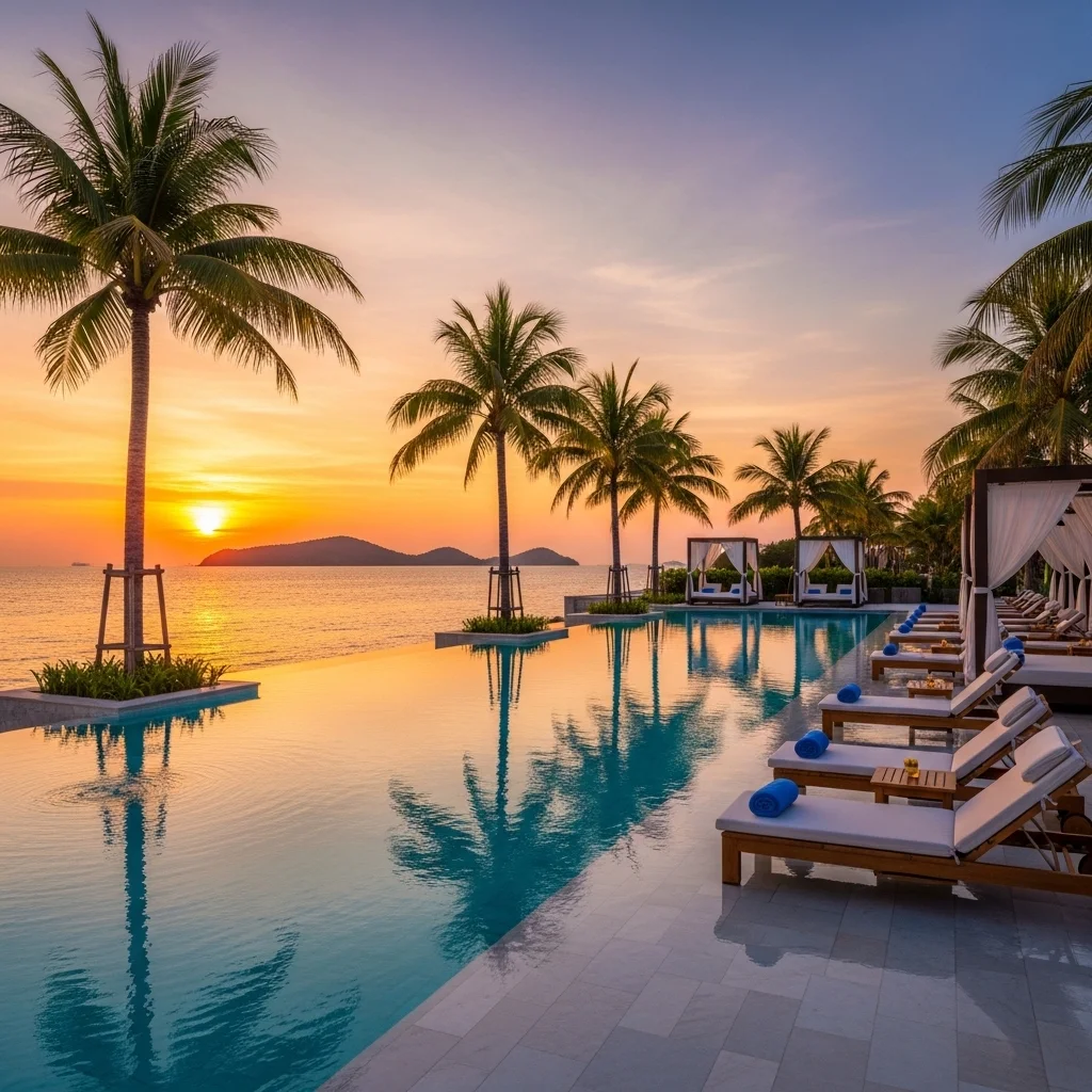 풀만 푸꾸옥 비치 리조트: 감각적인 인테리어와 압도적인 수영장