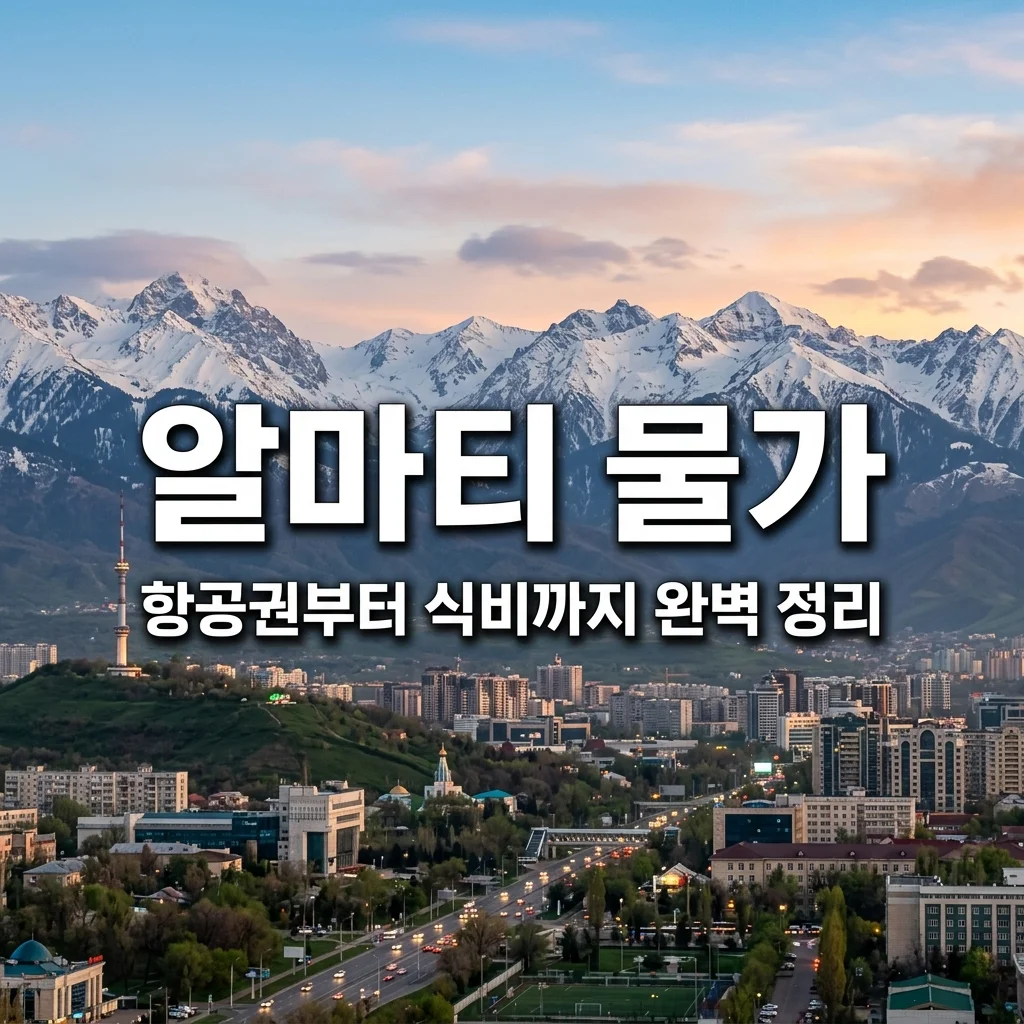 중앙아시아 알마티 여행 물가 총정리! 항공권부터 숙소까지 경비 계산기