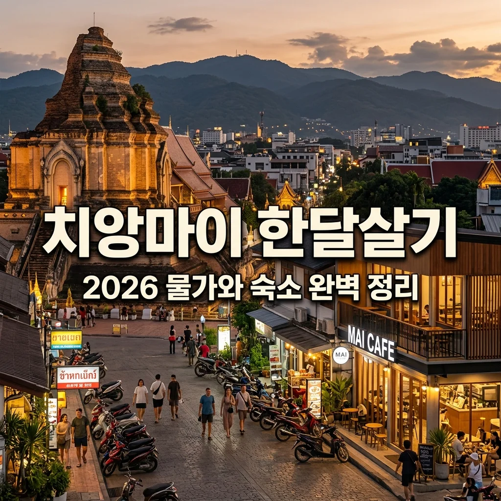 치앙마이 한 달 살기 2026년 물가와 생활비 총정리! 숙소 구하기 꿀팁까지