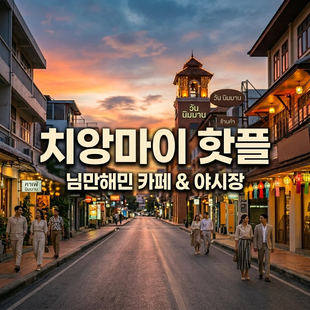 치앙마이 자유여행 코스 추천! 님만해민 감성 카페 & 핫플 야시장 완벽 정리