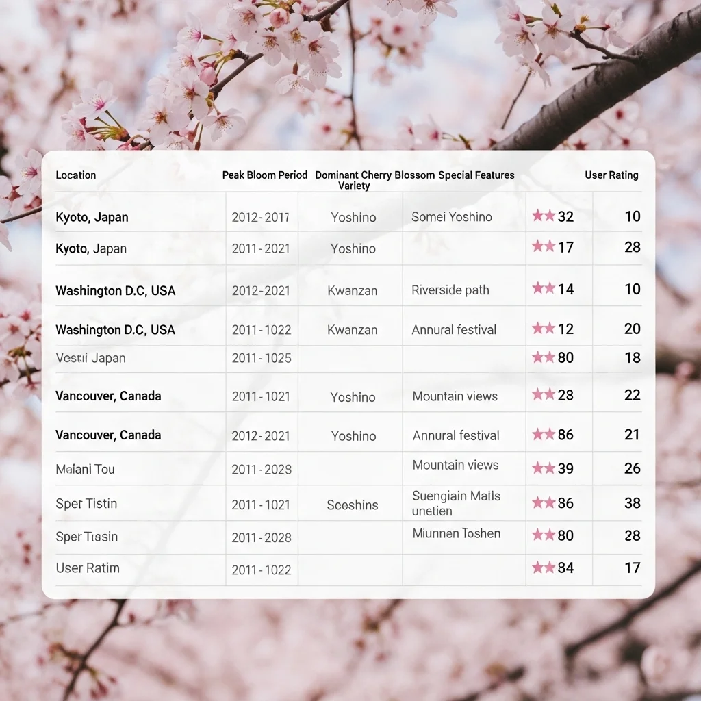 2026 서울 벚꽃 명소 및 개화 정보 한눈에 보기