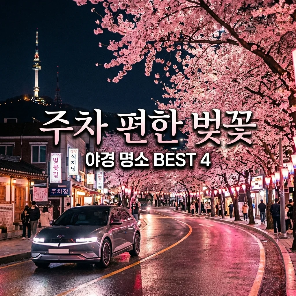 주차 편한 서울 벚꽃 명소 추천! 밤에 더 예쁜 야경 스팟 BEST 4