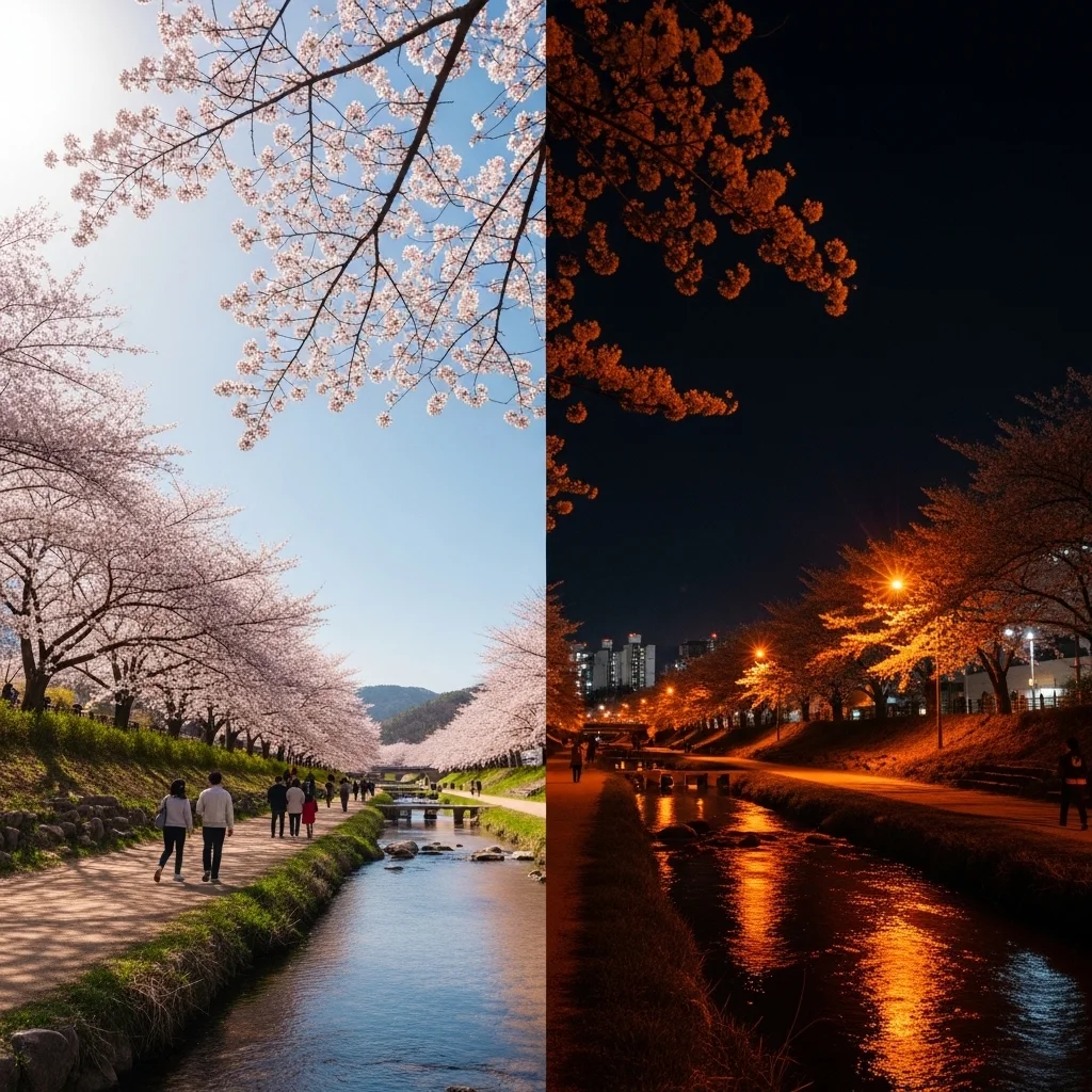 양재천: 강남 도심 속에서 즐기는 야간 드라이브