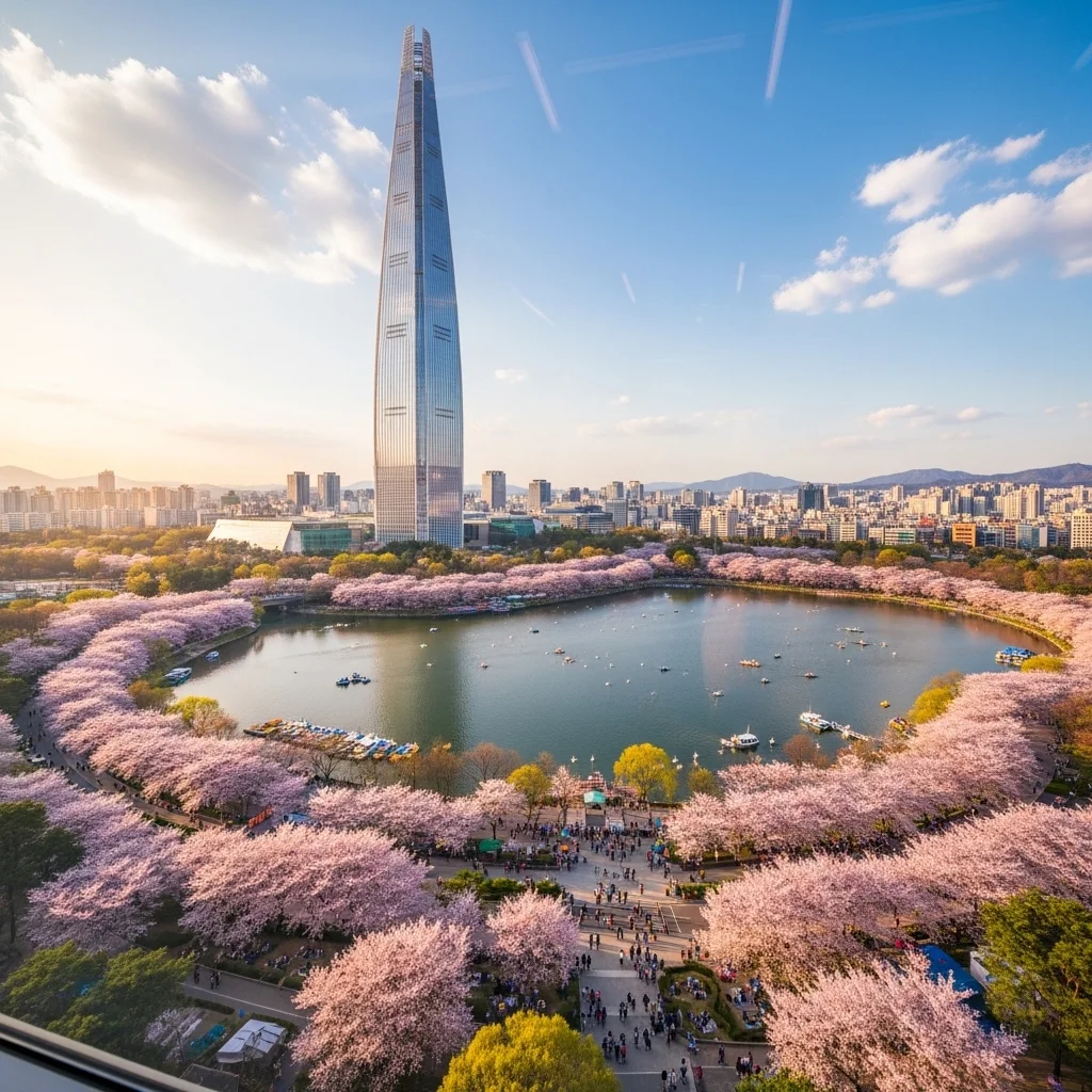 구름 위에서 즐기는 핑크빛 물결, 시그니엘 서울