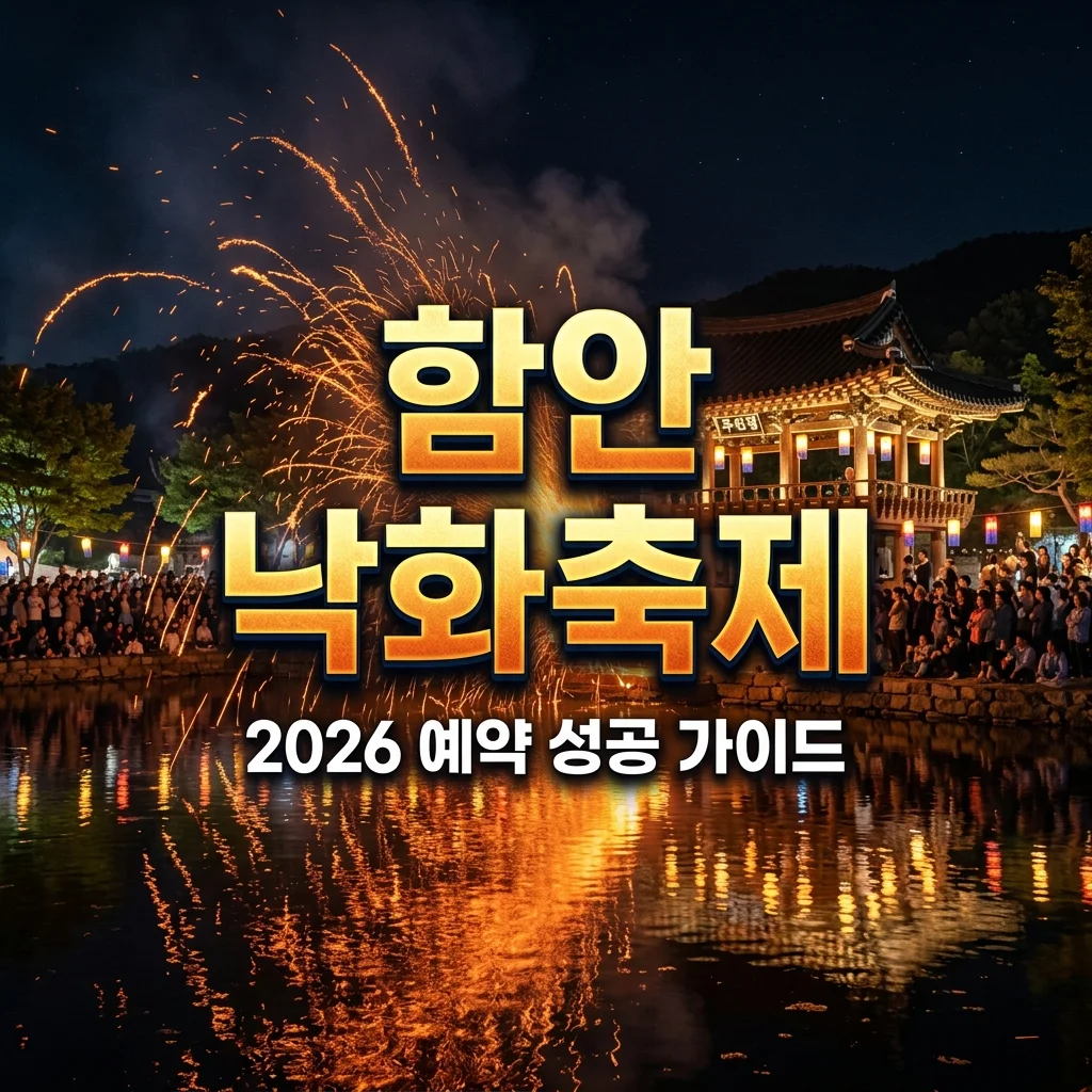 2026 함안 낙화축제 예약 성공 비법! 티켓 예매 일정 및 가격 총정리