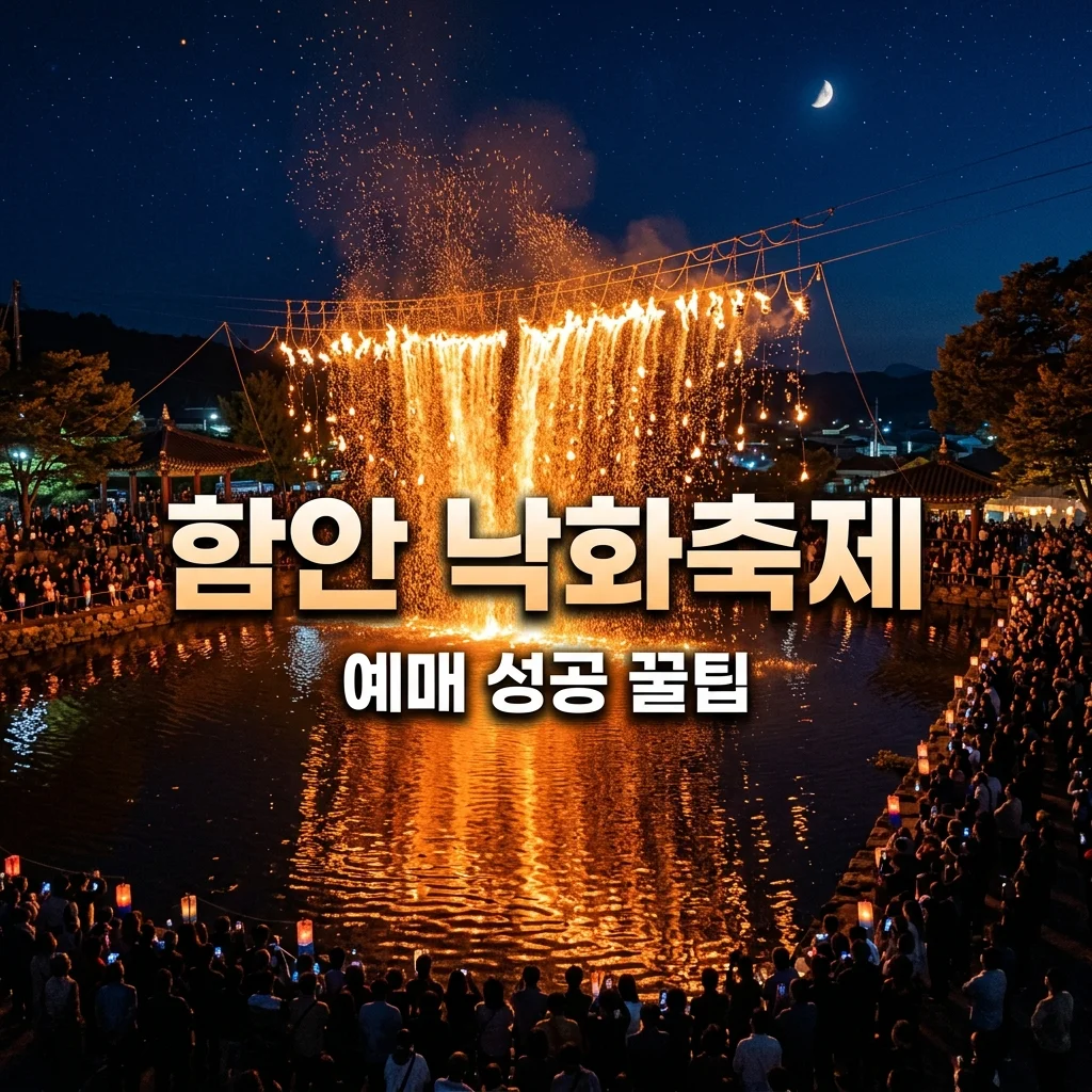 2026 함안 낙화축제 예매 꿀팁 및 명당 숙소 추천 (티켓팅 성공 전략)