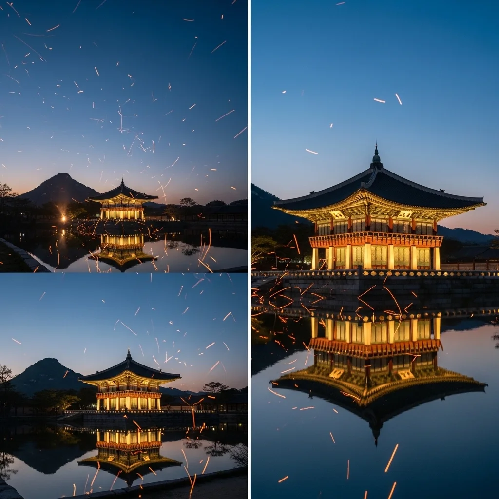 인생샷을 위한 함안 낙화놀이 명당 비교