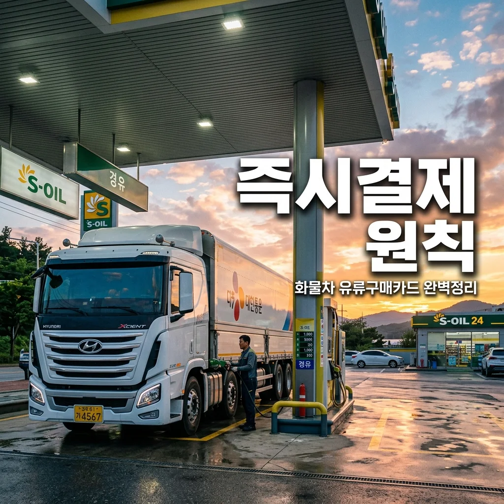 유류구매카드 즉시결제 원칙 | 지입차주 화물차 유가보조금 완벽 가이드