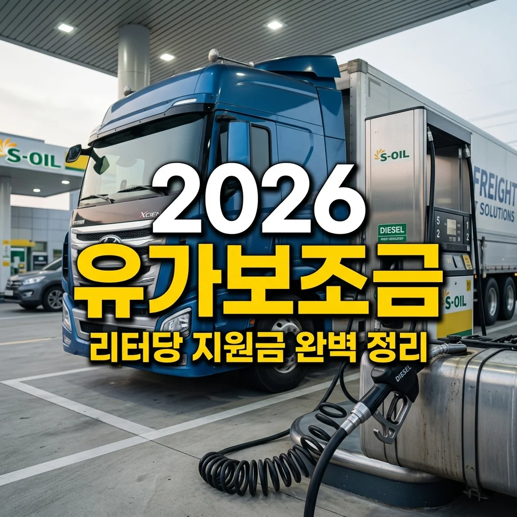 2026 화물 유가보조금 지급 단가 및 리터당 지원금 계산 방법 완벽 정리