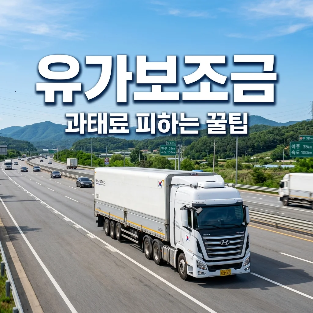 화물차 유가보조금 신청 방법 및 과태료 예방하는 필승 가이드 (2026 최신)