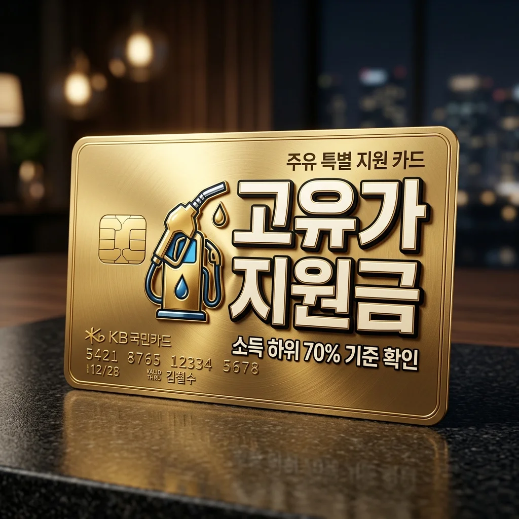 소득 하위 70% 기준 금액 974만원? 2026 고유가 지원금 대상자 완벽 정리