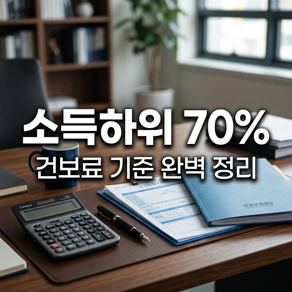 소득 하위 70% 기준 확인법: 2026년 건보료 납부액별 대상 명단 총정리