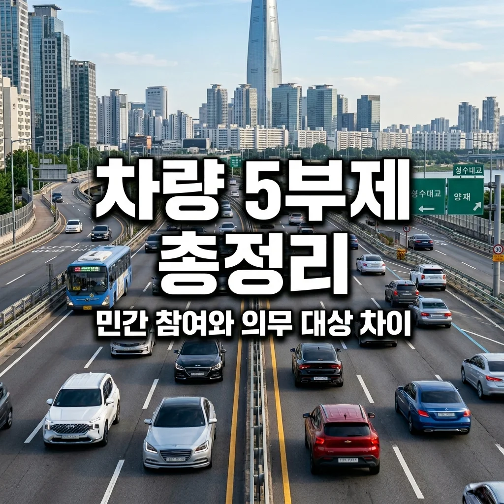차량 5부제 민간 차량도 적용될까? 자율 참여와 강제 시행 차이점