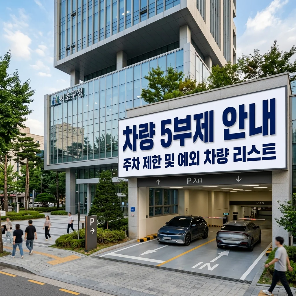 차량 5부제 공공기관 주차장 이용 제한 및 예외 차량 리스트 완벽 정리