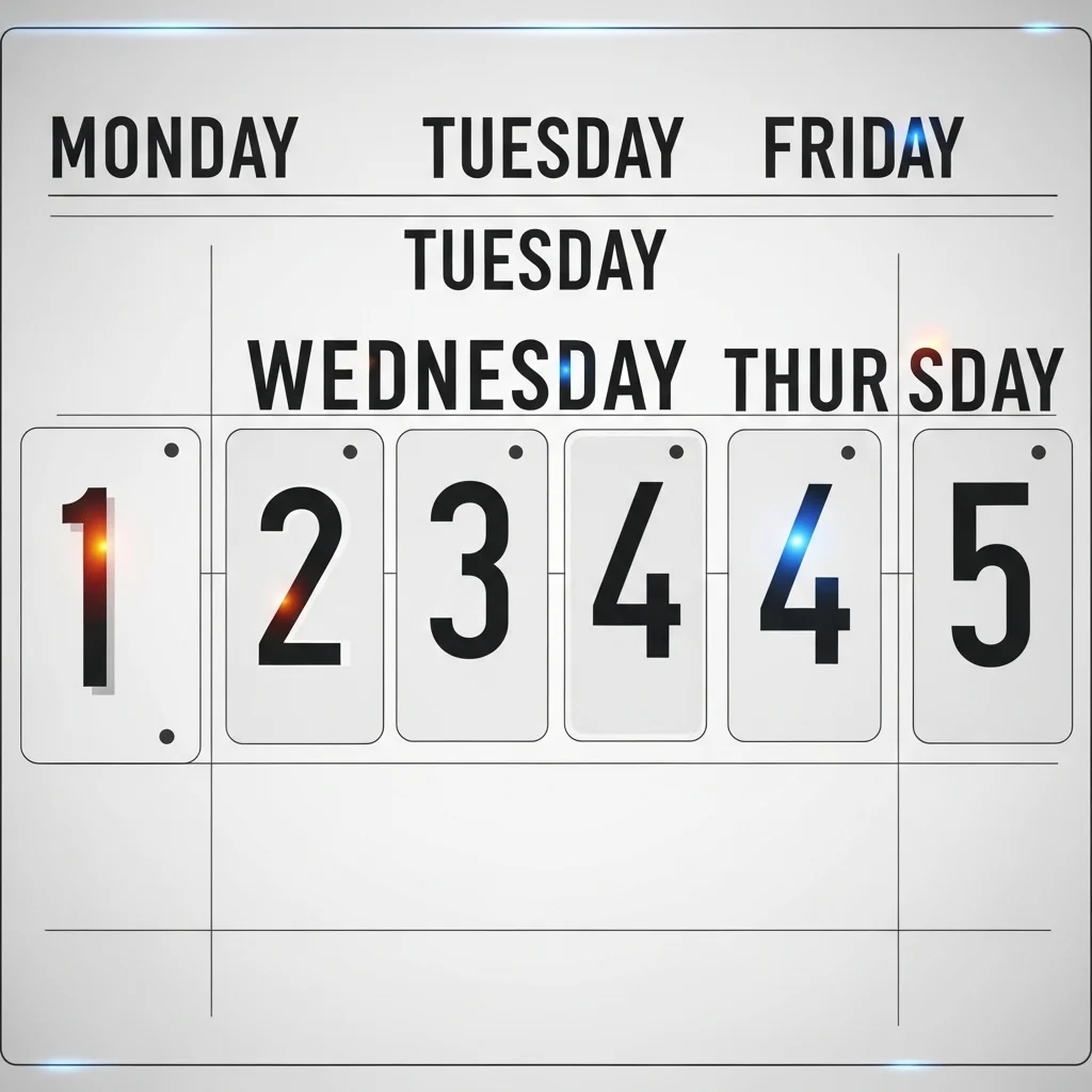 요일별 운행 및 주차 제한 기준 (끝번호 확인)