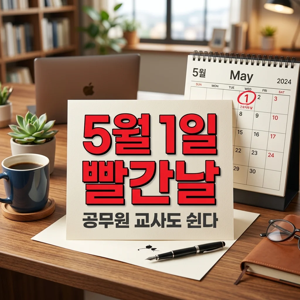 2026년 5월 1일 노동절 법정 공휴일 확정! 공무원·교사 휴무 총정리