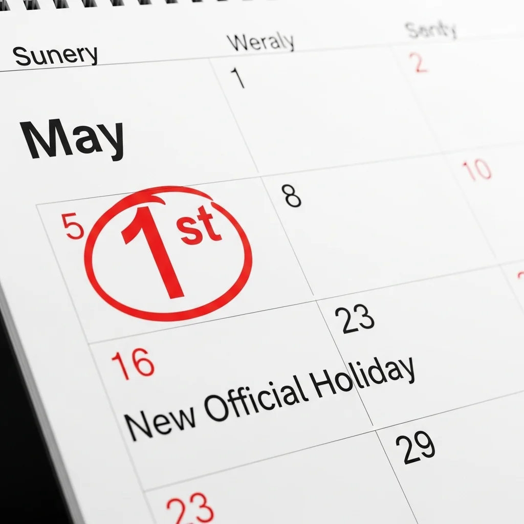 드디어 확정! 2026년 5월 1일부터 모두가 함께 쉽니다