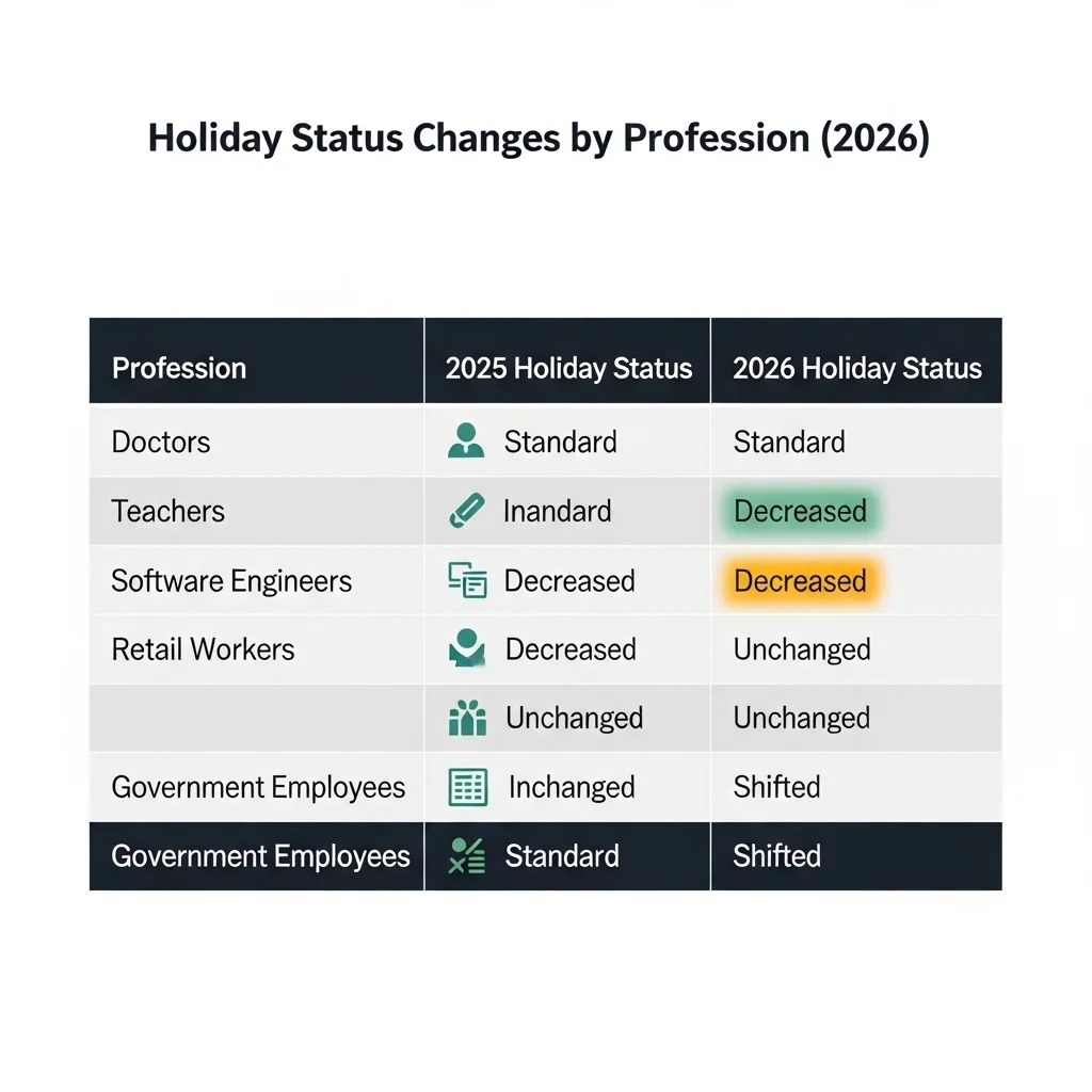 2026년 노동절 휴무 대상 및 변경 사항 요약