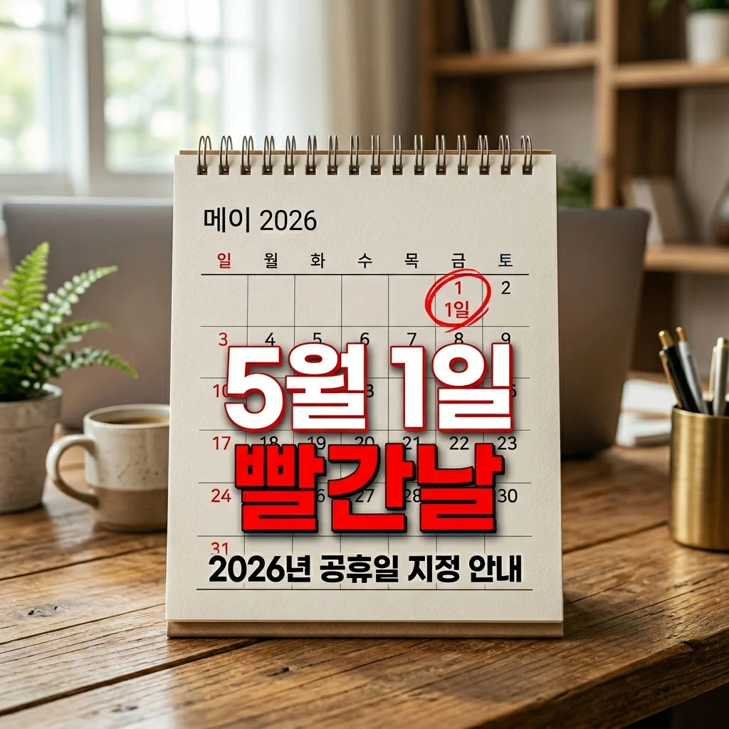 2026년 5월 1일 공휴일 지정! 올해부터 빨간 날 적용 대상 및 혜택 총정리