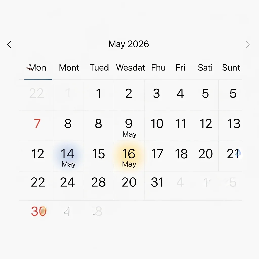 2026년 5월 연휴 달력 한눈에 보기