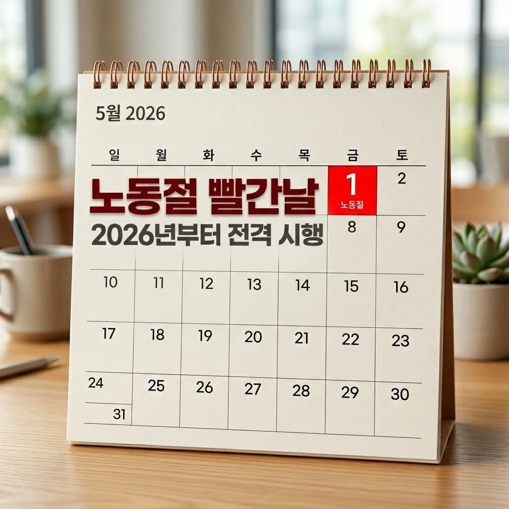 2026년 5월 1일 노동절 법정 공휴일 확정! 공무원 학교 모두 쉬는 빨간 날 총정리
