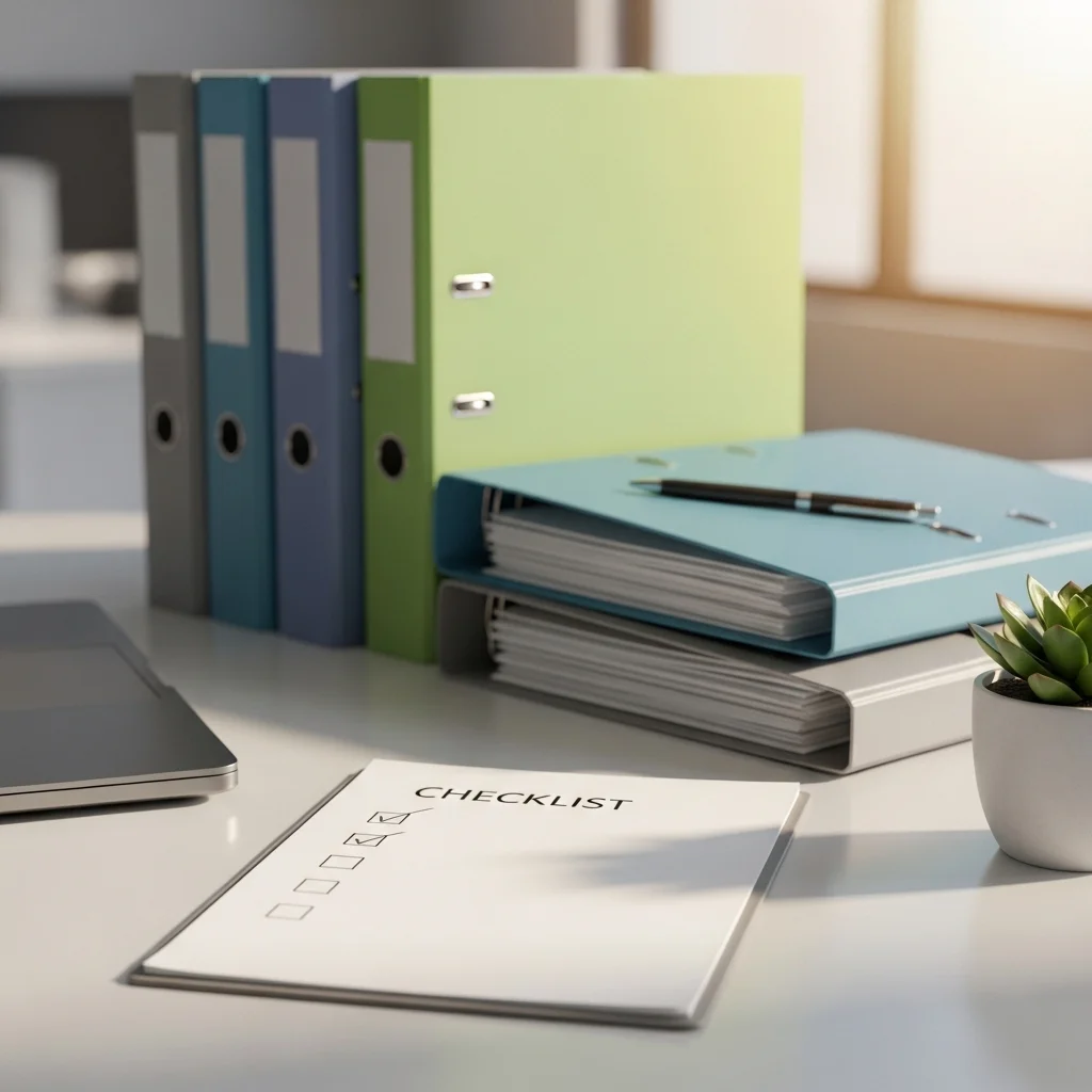 완벽한 접수를 위한 필수 서류 체크리스트