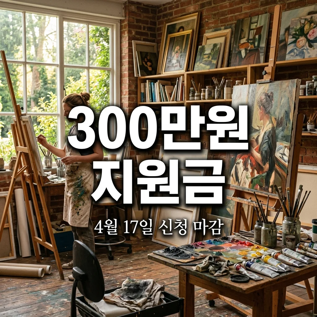 2026 예술활동준비금 신청 마감 임박! 4월 17일까지 300만원 지원금 총정리