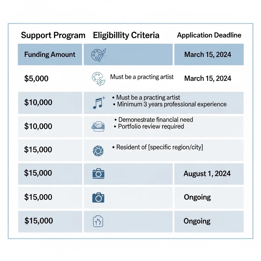 지원 자격 및 준비금 지급 금액 상세 비교