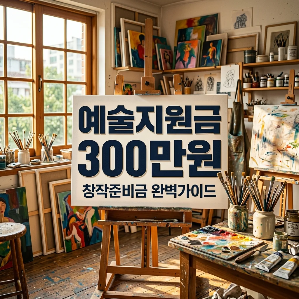 창작준비금 예술활동준비금 차이점 및 300만원 지원금 받는 꿀팁 총정리
