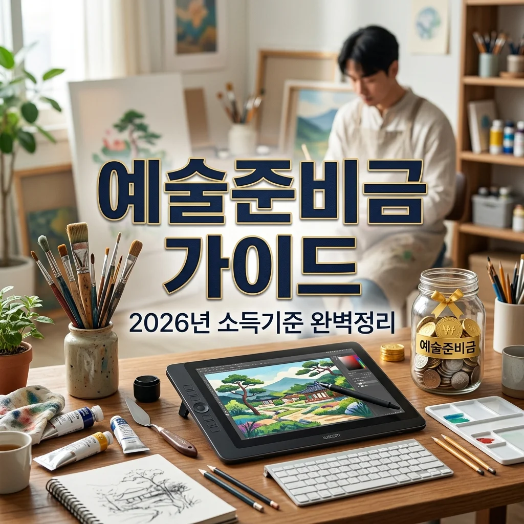2026 예술활동준비금 소득 기준과 신청 방법 (예술활동증명 완료자 필독)