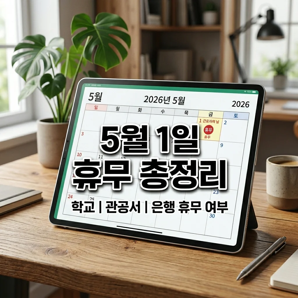 2026년 5월 1일 공휴일 학교 어린이집 관공서 휴무 여부 총정리