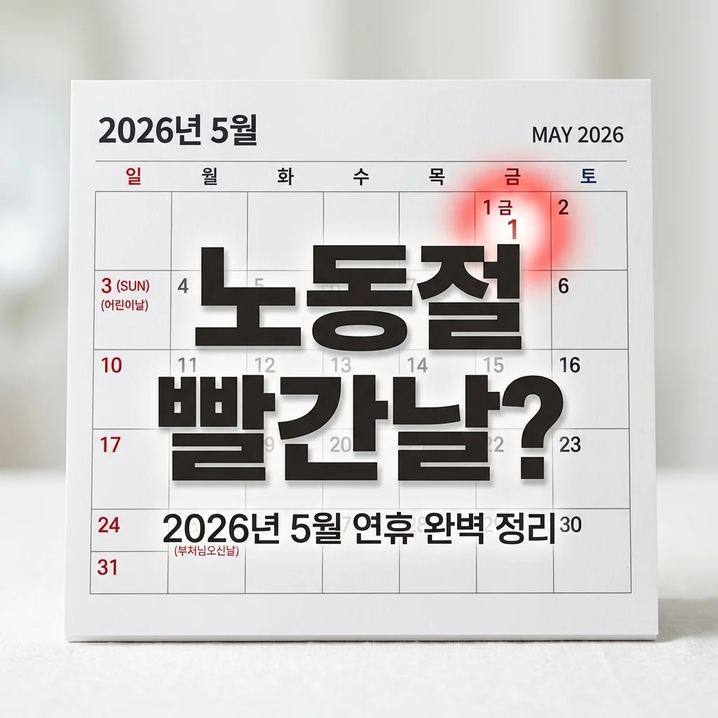 2026년 노동절 법정공휴일 지정 추진 현황과 5월 연휴 완벽 가이드