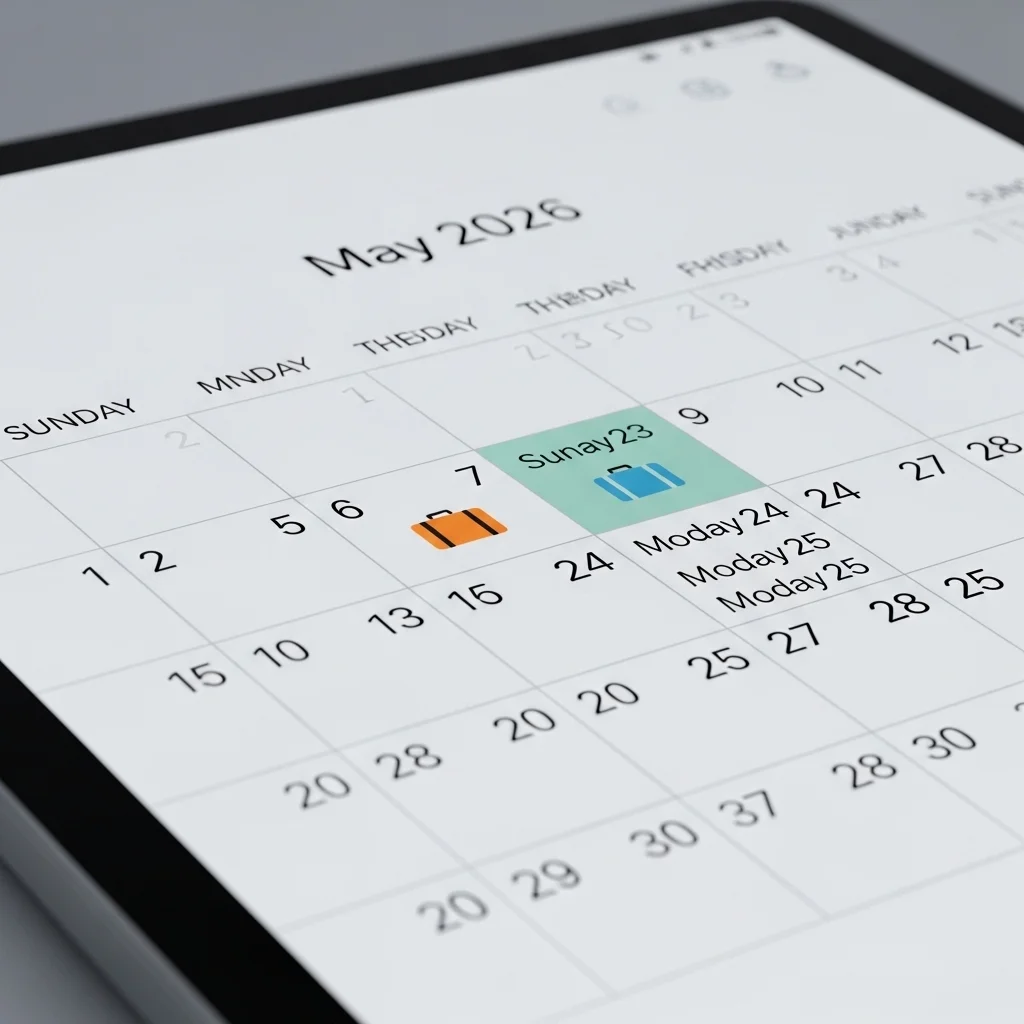 2026년 5월 달력 미리보기: 연차 전략은?