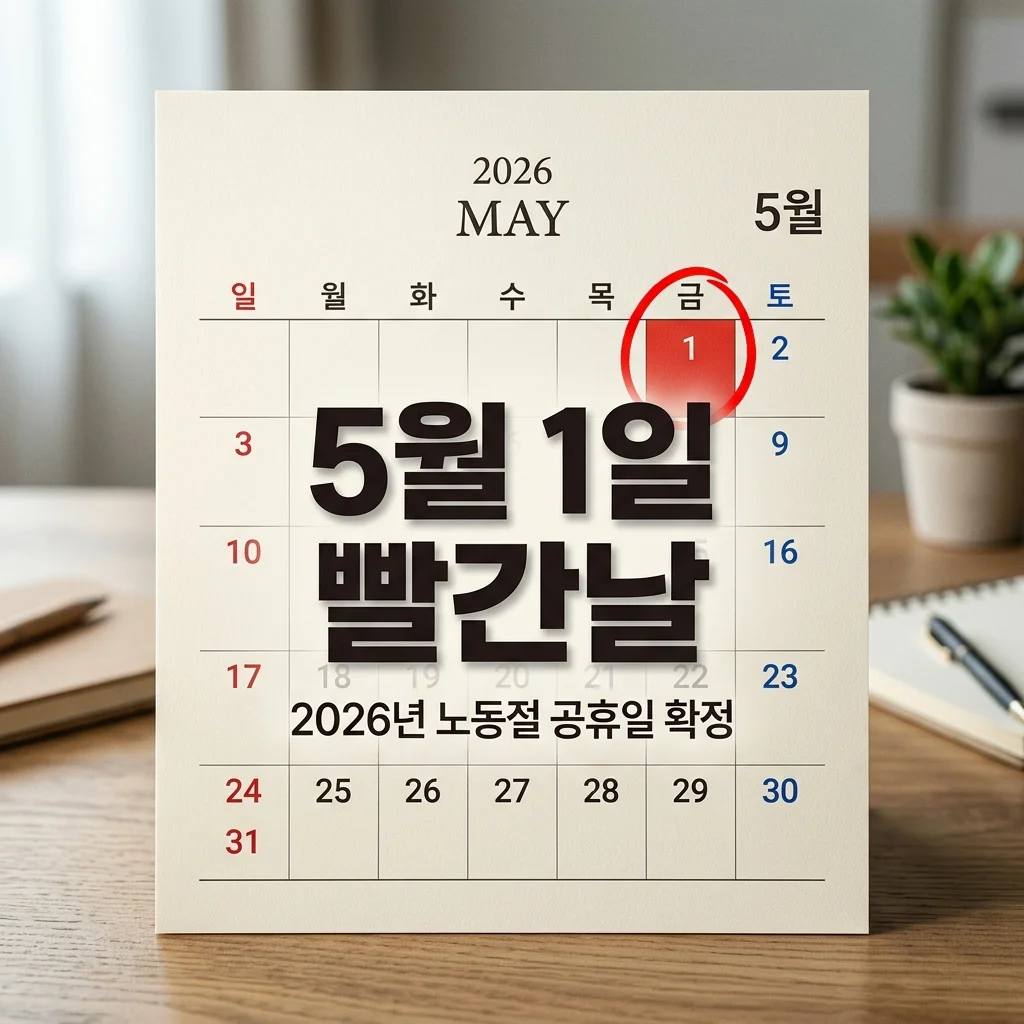 2026년 5월 1일 노동절 법정공휴일 확정! 진짜 쉬는 날인지 완벽 정리
