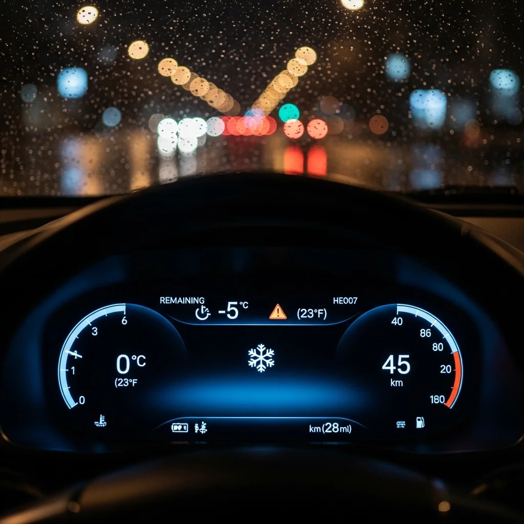 영하의 기온, 겨울철 고속도로 실주행거리의 진실