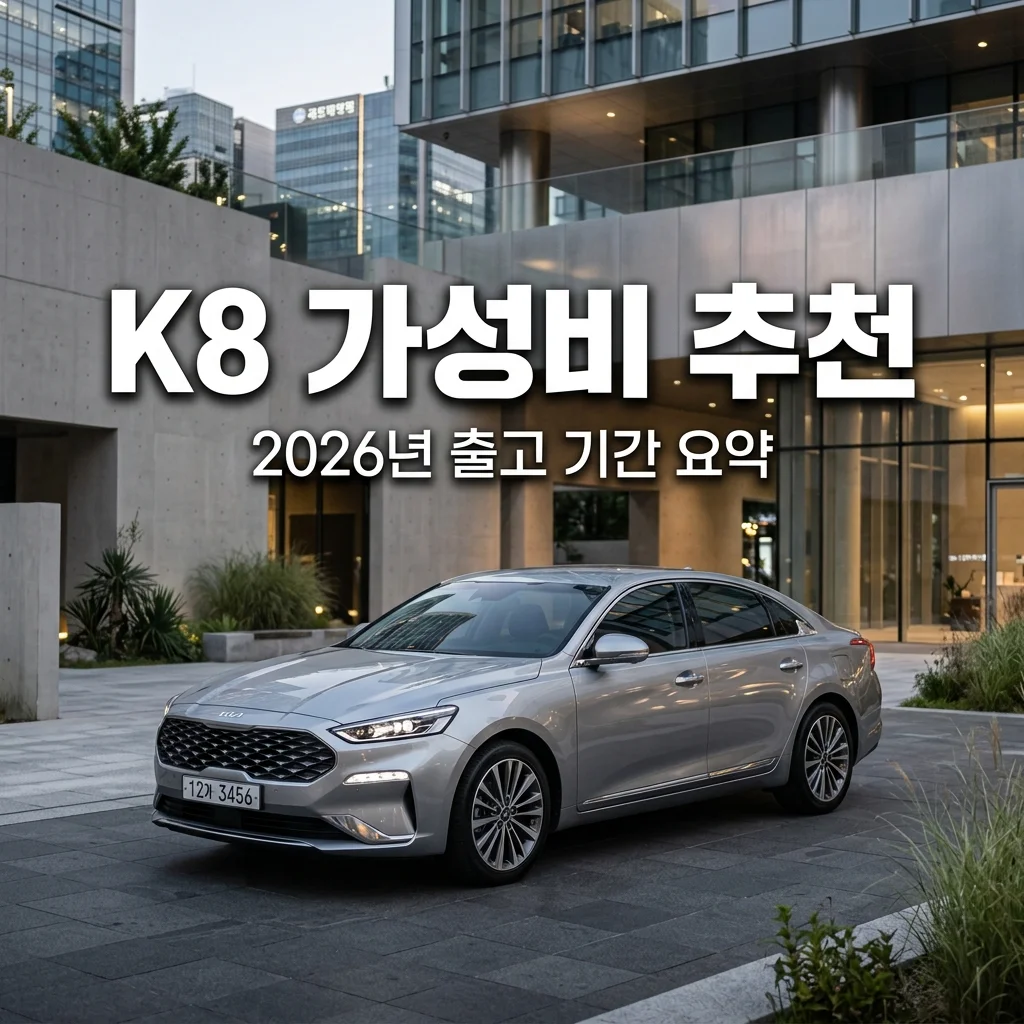2026 K8 하이브리드 시그니처 가성비 옵션 추천 및 출고 기간