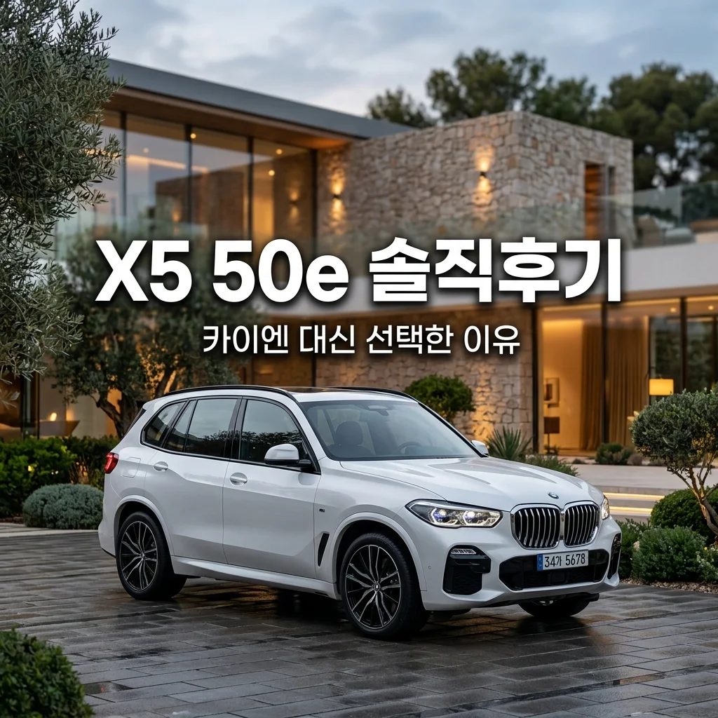 BMW X5 50e 후기, 카이엔 대신 계약한 이유와 2열 승차감 유지비 총정리