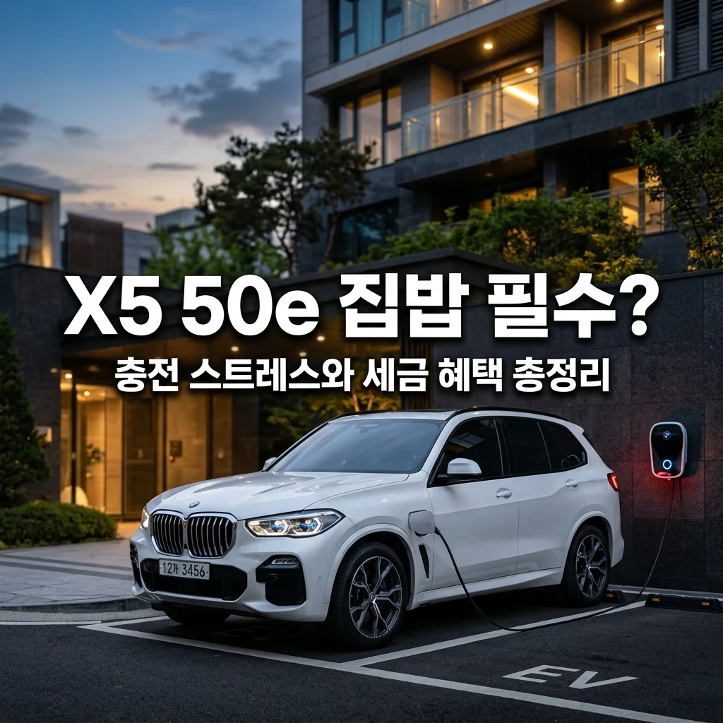 BMW X5 50e PHEV 집밥 없이 타도 될까? 실오너의 충전 현실과 세금 혜택 정리