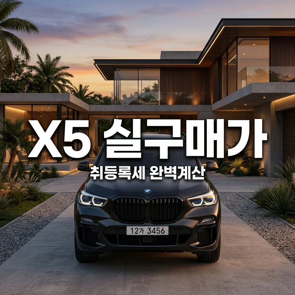 2026 BMW X5 50e 실구매가 계산기: 취등록세 포함 1억 3천만 원대 견적 총정리