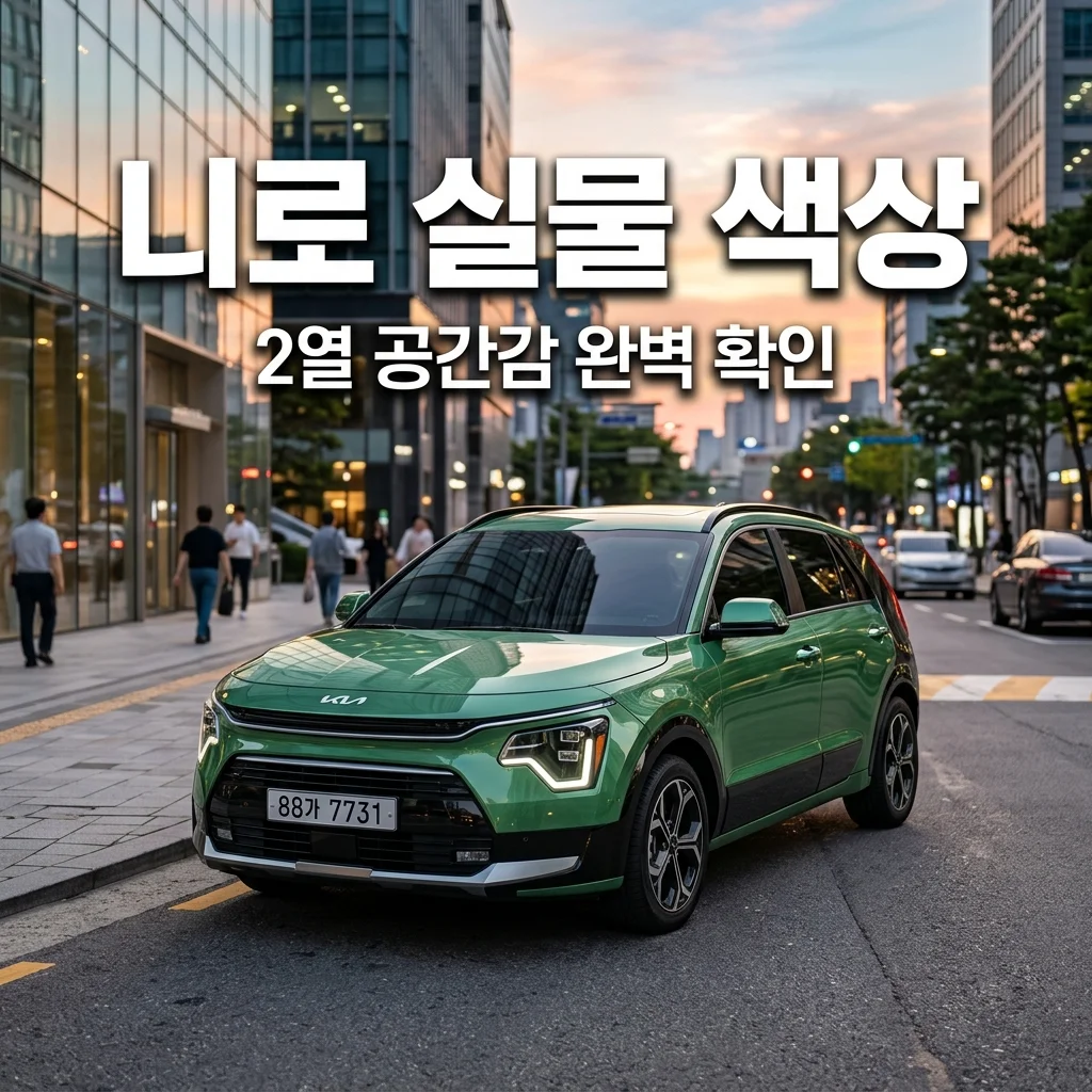 2025 니로 하이브리드 실물 색상 비교 및 2열 공간감 완벽 가이드