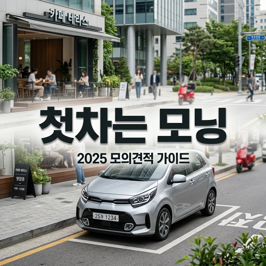 2025 모닝 모의견적: 사회초년생 첫차 시그니처 트림 및 취등록세 혜택 완벽 정리