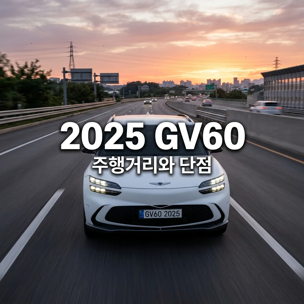 2025 GV60 주행거리 완벽 분석! 배터리 늘어난 신형의 고속도로 실주행과 오너 단점